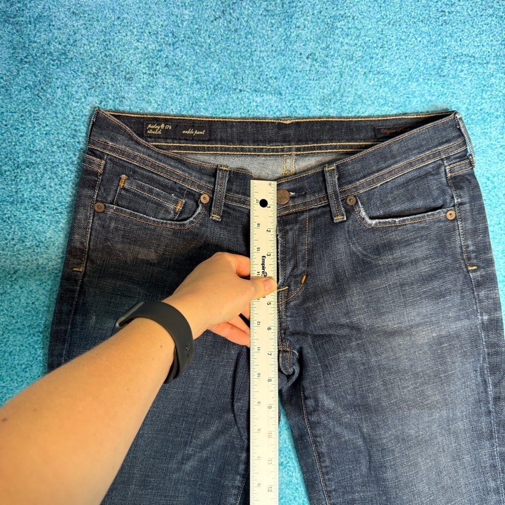Women's Citizens of Humanity Jeans Sz 29 Low Rise Slim 30x25 Made In USA - Picture 5 of 15